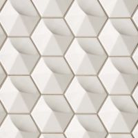 Hedron 5" x 4" Wall Tile in Fog