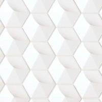 Hedron 5" x 4" Wall Tile in White