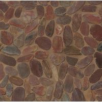 Hemisphere Floor and Wall Mosaic in Henna Red