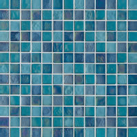 Kahakai 7/8" x 7/8" Floor and Wall Mosaic in Deep Sea