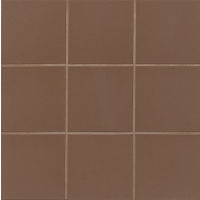 Metropolitan 6" x 6" x 1/2" Floor and Wall Tile in Chestnut Brown