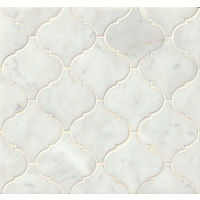 White Carrara Floor and Wall Mosaic