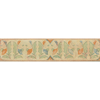 Cotto Nature 3" x 14" x 3/8" Trim in Decos- Hand Painted