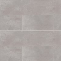 Simply Modern 12" x 24" x 3/8" Floor and Wall Tile in Grey