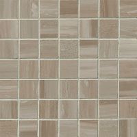 Rose Wood 1-1/2" x 1-1/2" Floor and Wall Mosaic in Taupe