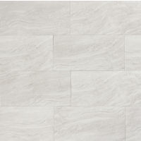 Yosemite 12" x 24" x 3/8" Floor and Wall Tile in Silver