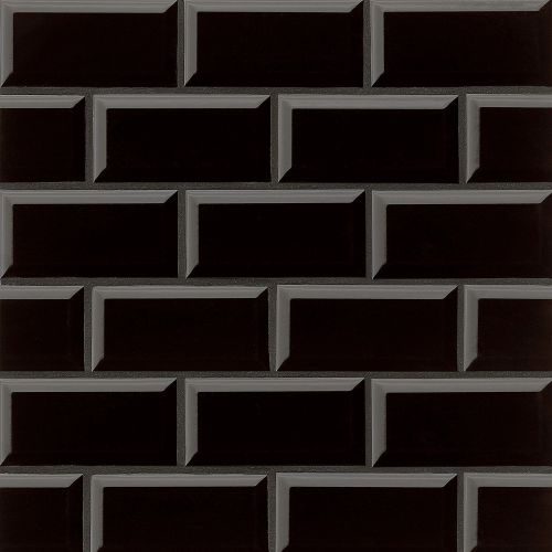 Traditions 3" x 6" x 1/4" Wall Tile in Black