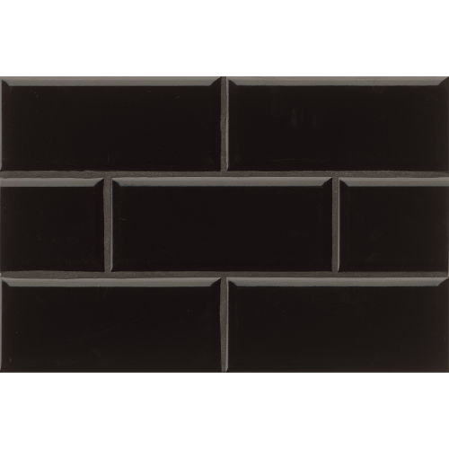 Traditions 4" x 10" x 1/4" Wall Tile in Black