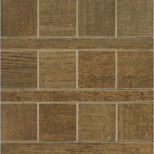 Barrique Floor and Wall Mosaic in Vert