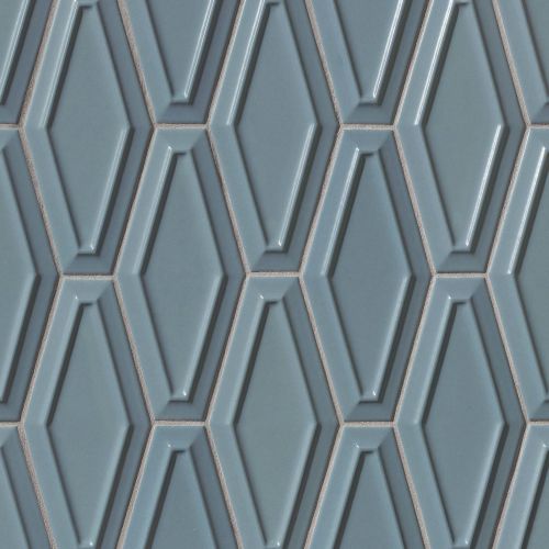 Costa Allegra 4" x 9" x 1/4" Decorative Tile in Adriatic