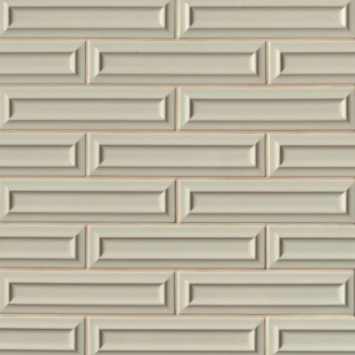 Costa Allegra 3" x 12" x 3/8" Decorative Tile in Silver Strand