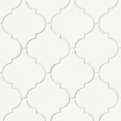 Costa Allegra 5-1/4" x 4-5/8" Floor and Wall Mosaic in White Sand