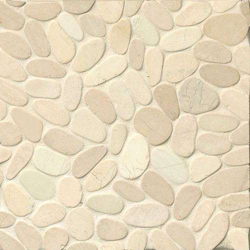Hemisphere Floor and Wall Mosaic in Bali White