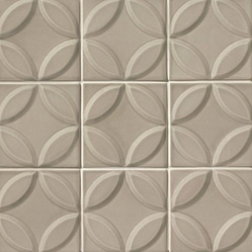 Provincetown 6" x 6" x 7/16" Decorative Tile in Dune Beige