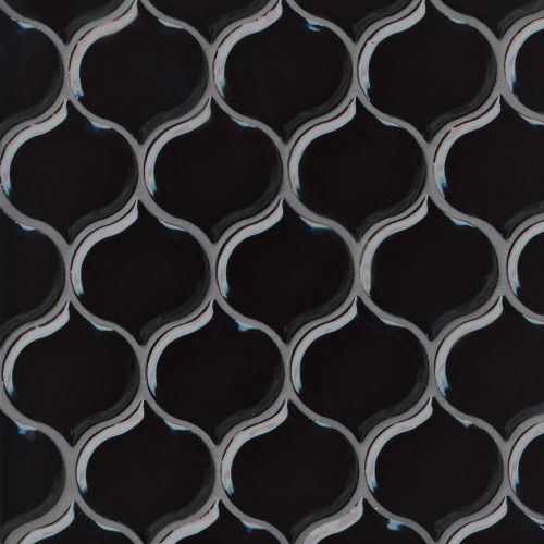 Provincetown 3-1/16" x 2-7/8" Wall Mosaic in Fleet Black
