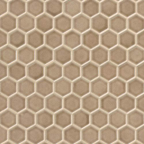 Provincetown 1-11/16" x 1-1/2" Floor and Wall Mosaic in Highland Brown
