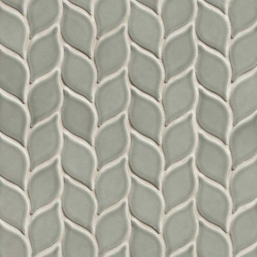 Provincetown 2-13/16" x 1-7/16" Floor & Wall Mosaic in Monument Grey