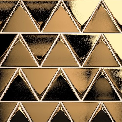 Triangolo 4.5" x 5" Wall Tile in Metallic