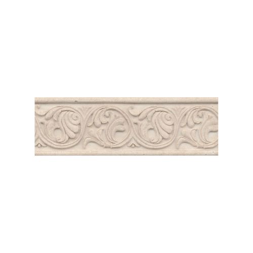 Marmi Di Napoli 4" x 12" Decorative Tile in Creme Brulee