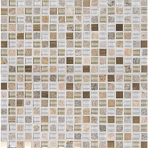 Elume 5/8" x 5/8" Wall Mosaic in Champagne