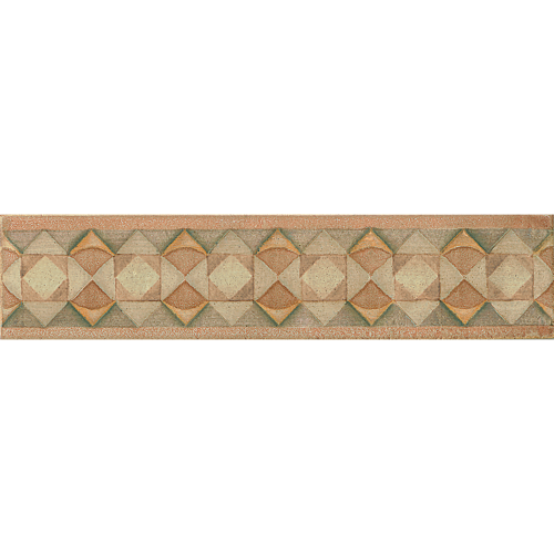 Cotto Nature 3" x 14" Trim in Decos- Hand Painted
