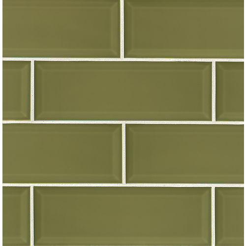 Adamas 4" x 12" x 3/8" Wall Tile in Viridis