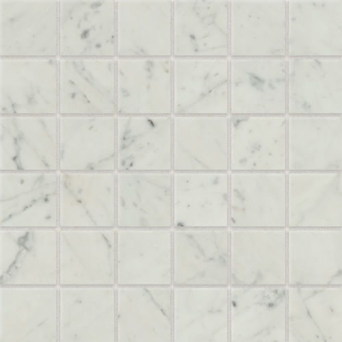 Classic 2.0 2" x 2" Floor and Wall Mosaic in Bianco Carrara