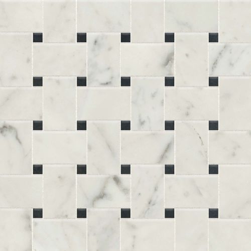 Classic 2.0 2" x 2" Floor and Wall Mosaic in Bianco Carrara