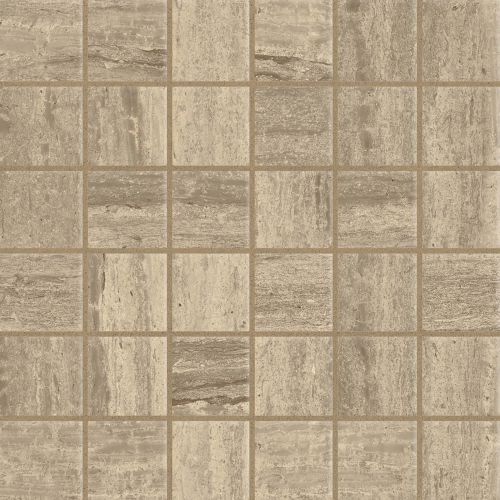 Classic 2.0 2" x 2" Floor and Wall Mosaic in Travertino Chiaro