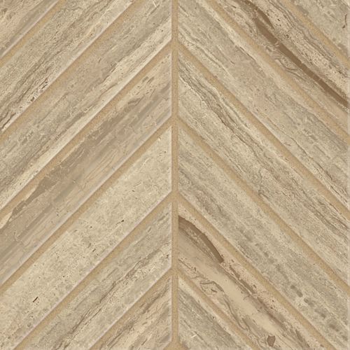 Classic 2.0 2" x 2" Floor and Wall Mosaic in Travertino Chiaro