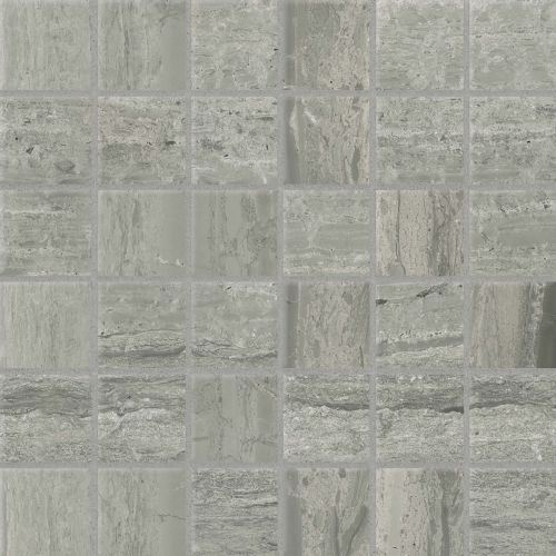 Classic 2.0 2" x 2" Floor and Wall Mosaic in Travertino Grigio