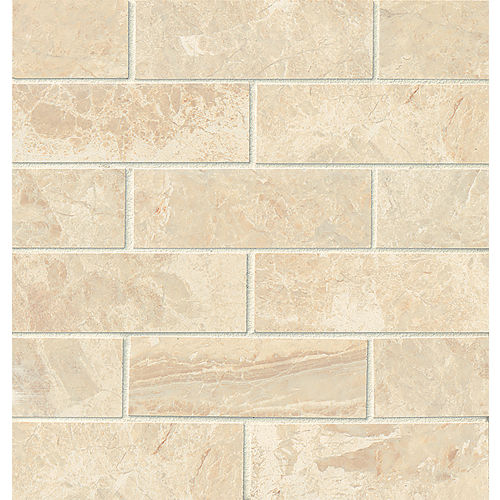 Classic 2" x 6" Floor & Wall Mosaic in Cremino