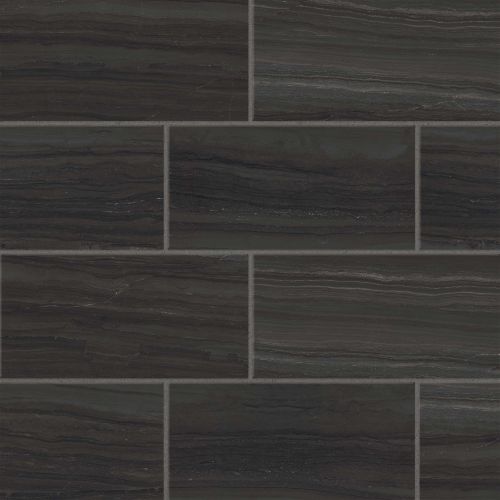 Highland 12" x 24" Floor and Wall Tile in Black