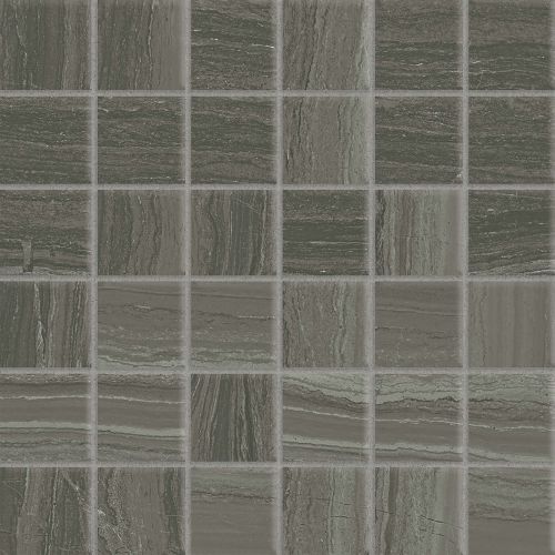 Highland 2" x 2" Floor & Wall Mosaic in Dark Greige