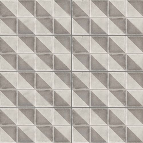 Palazzo 12" x 24" x 3/8" Decorative Tile in Vintage Grey Villa