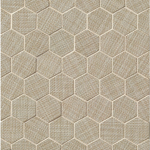 Dagny 2" x 2" Floor & Wall Mosaic in Taupe