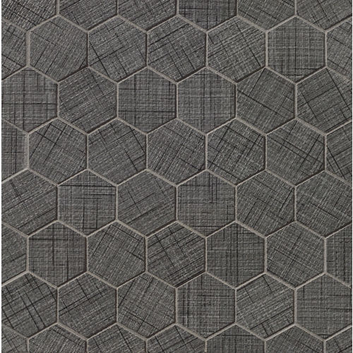 Lido 2" x 2" Floor and Wall Mosaic in Black