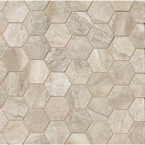 Stone Mountain Floor and Wall Mosaic in Alabaster