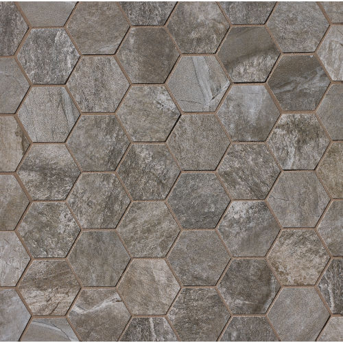 Stone Mountain Floor & Wall Mosaic in Gris