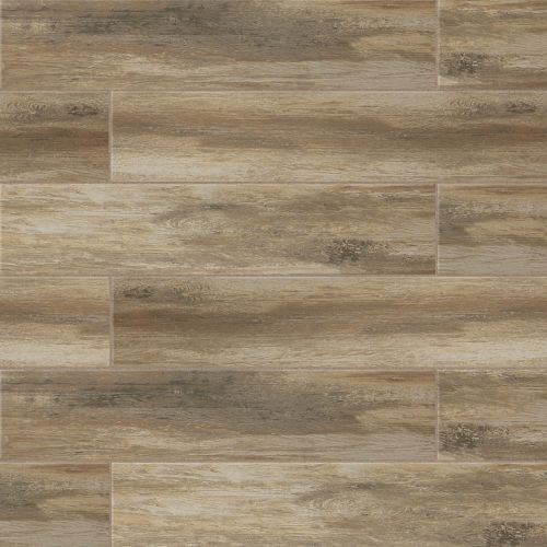 Distressed 8" x 24" Floor & Wall Tile in Ciliegia