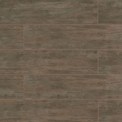 River Wood 8" x 48" x 3/8" Floor and Wall Tile in Walnut