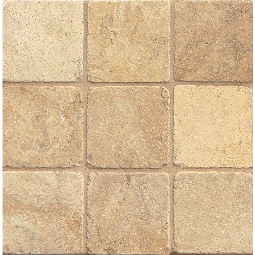 Crema Viejo 4" x 4" Floor & Wall Tile