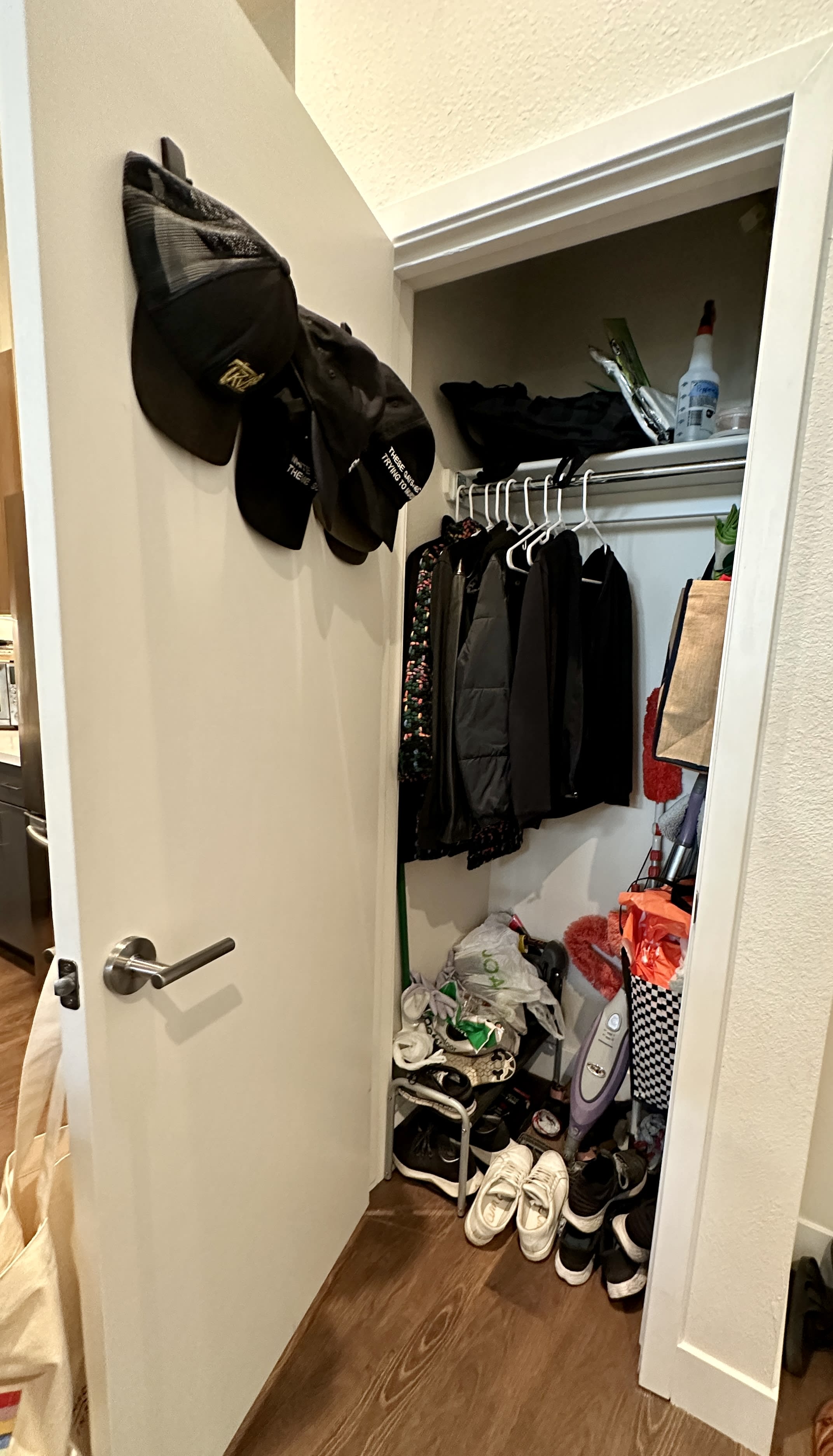 Tiny post: tidying up our entryway closet