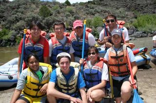 Rafting down the Rio Grande
