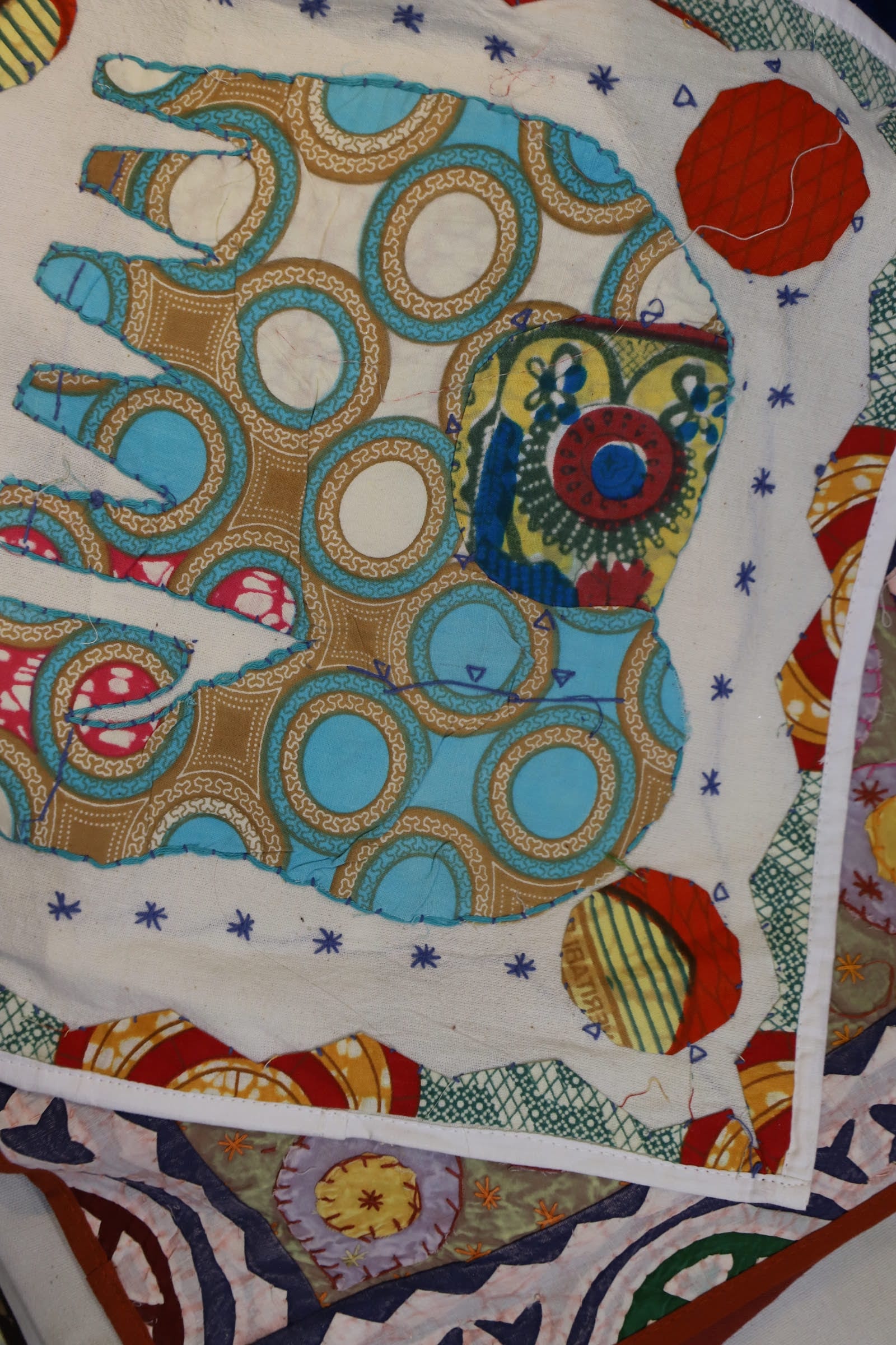patchwork avec éléphant