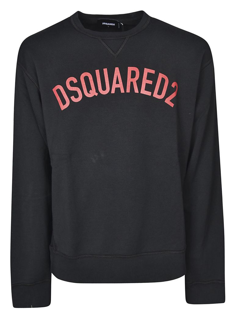 logo printed sweatshirt in black