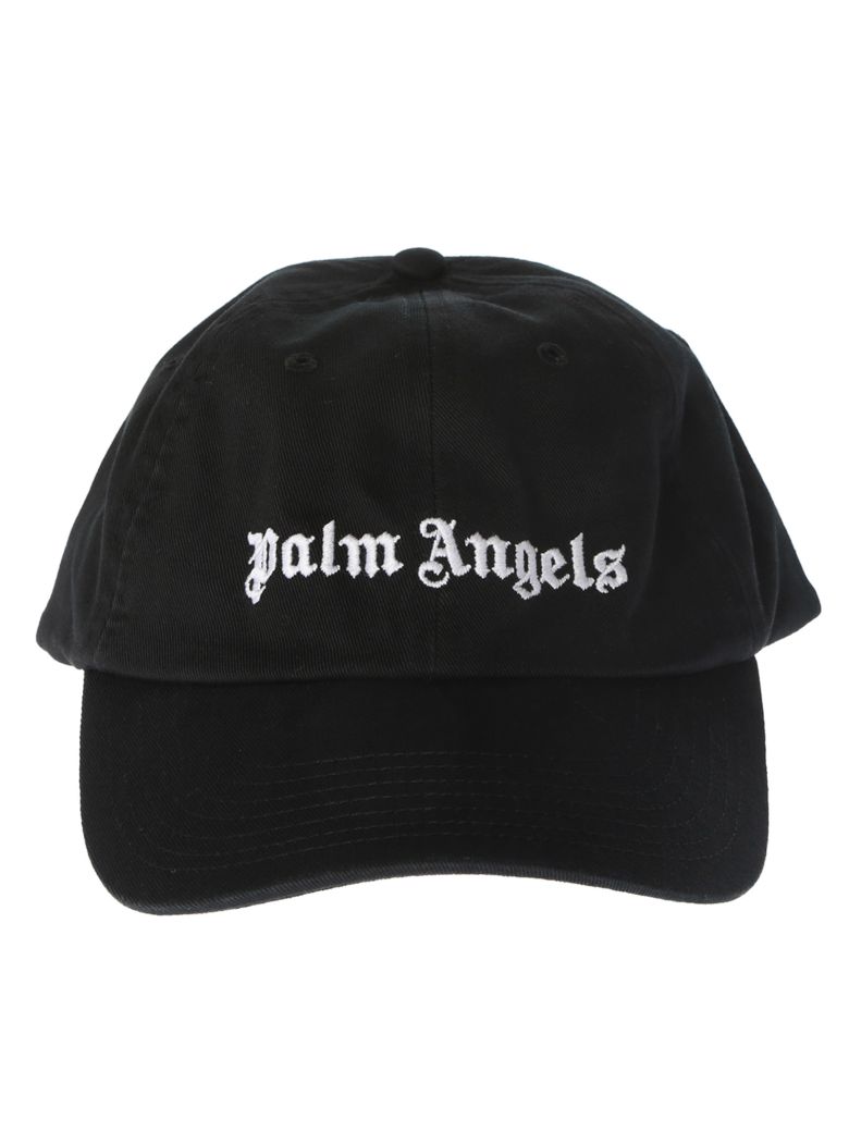 palm angels 复古logo棒球帽 in black