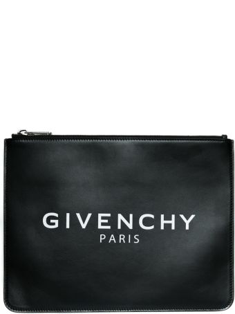 givenchy logo leather pouch