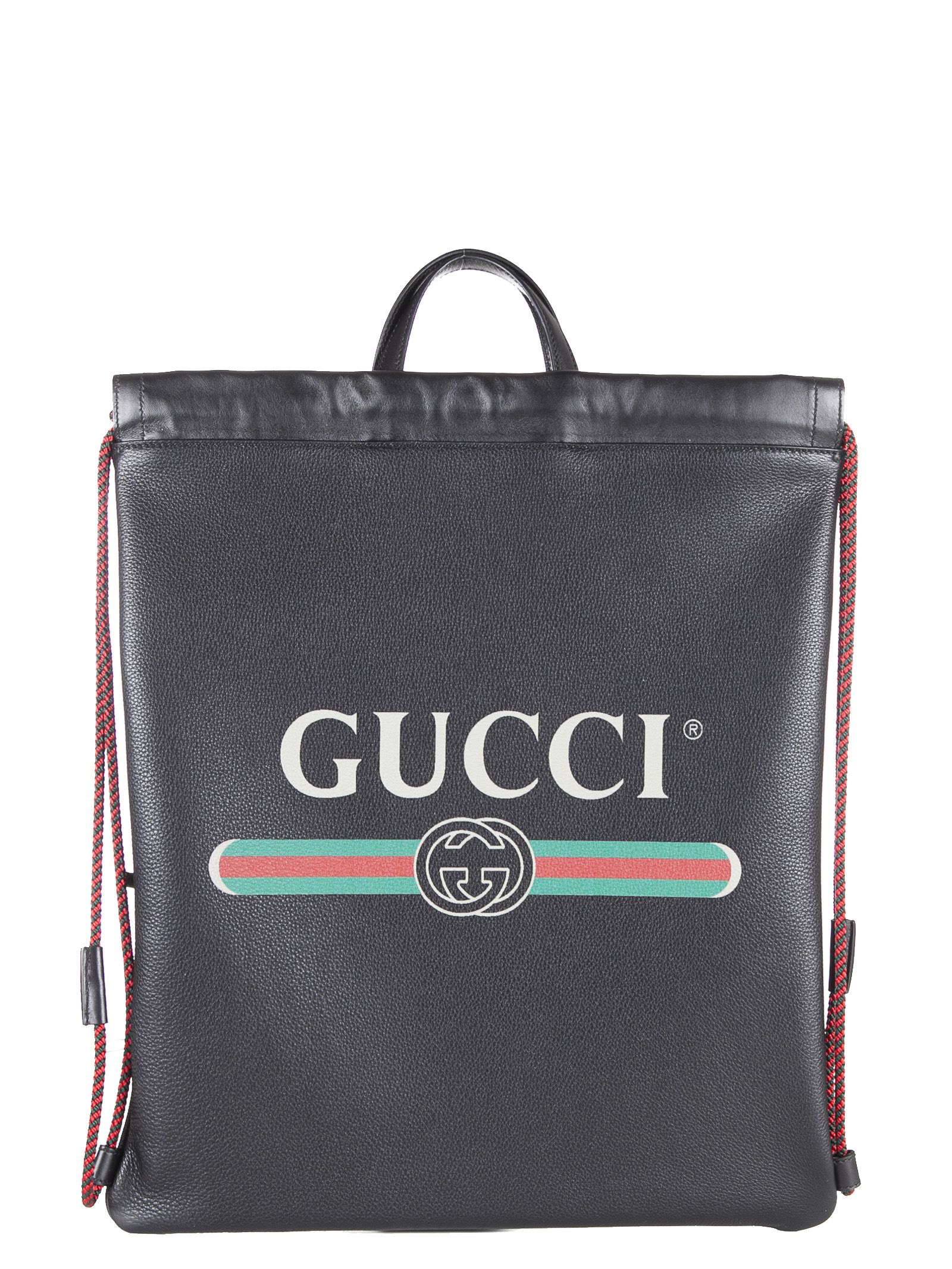 gucci logo drawstring backpack