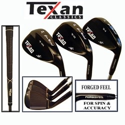 Texan Classics Gun Metal Wedge Set 52-56-60 - Mens Right Hand